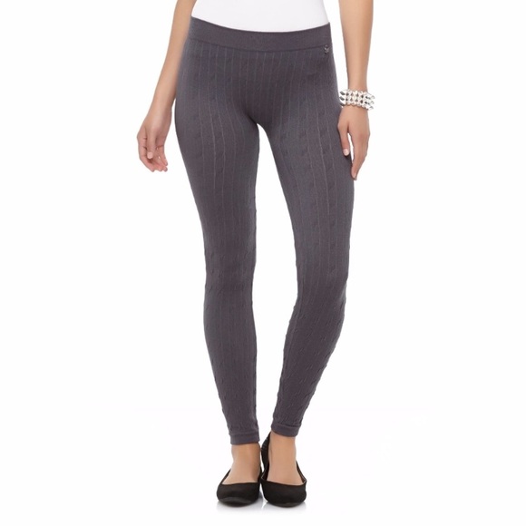 Selena Gomez Pants - Dream Out Loud Black Cable Knit Leggings